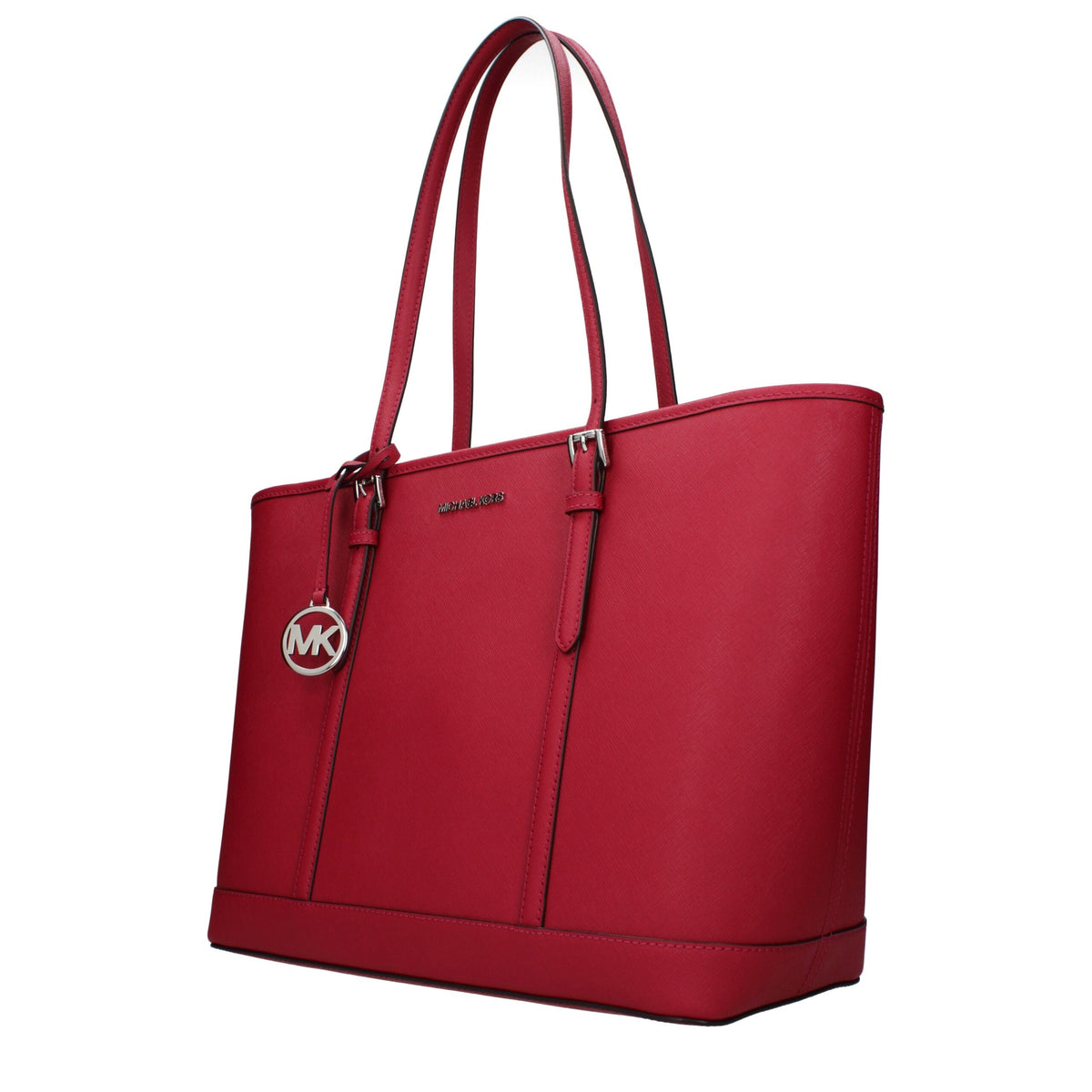 Leather Tote Bag - Red
