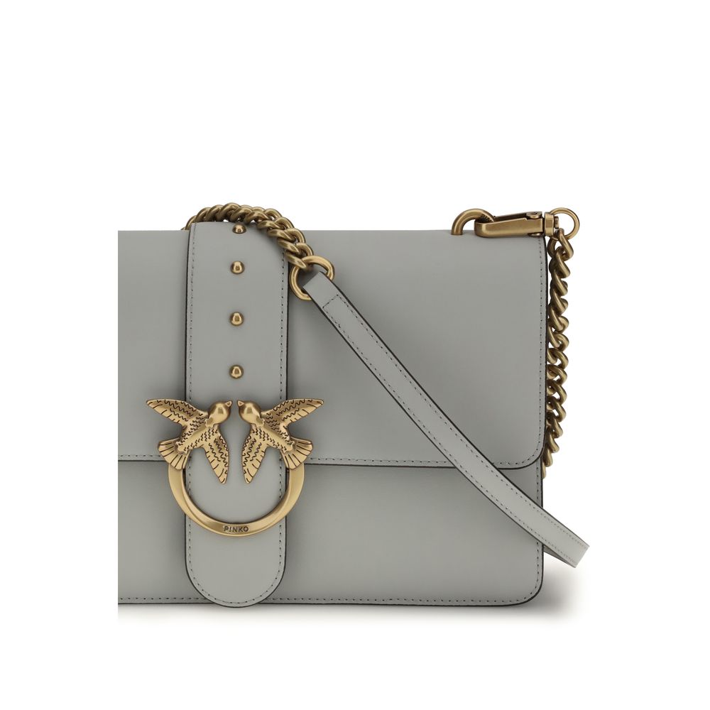 Gray Calf Leather Bos Taurus Shoulder Bag