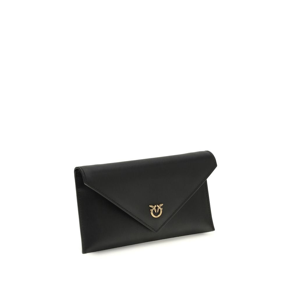 Black Calf Leather Clutch Bag