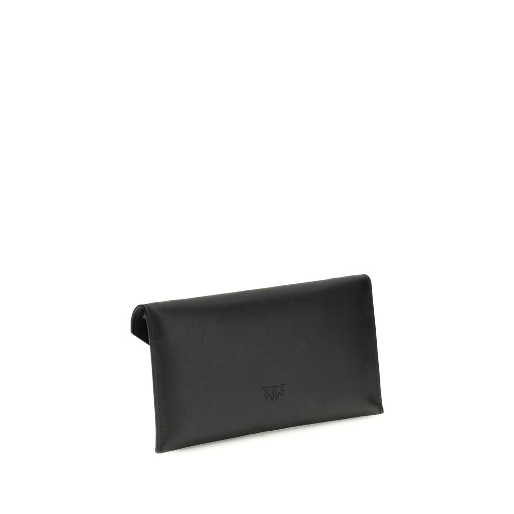 Black Calf Leather Clutch Bag