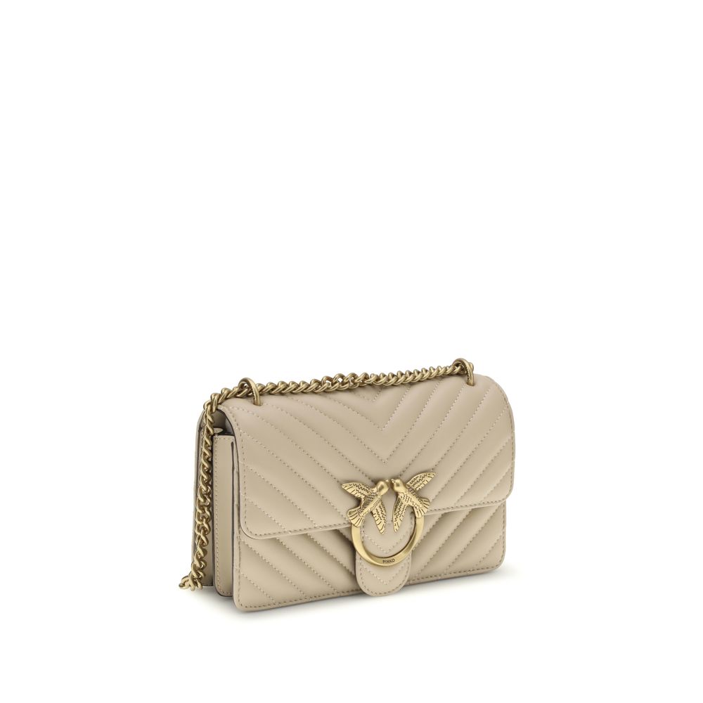 Borsa a tracolla in pelle di vitello color crema