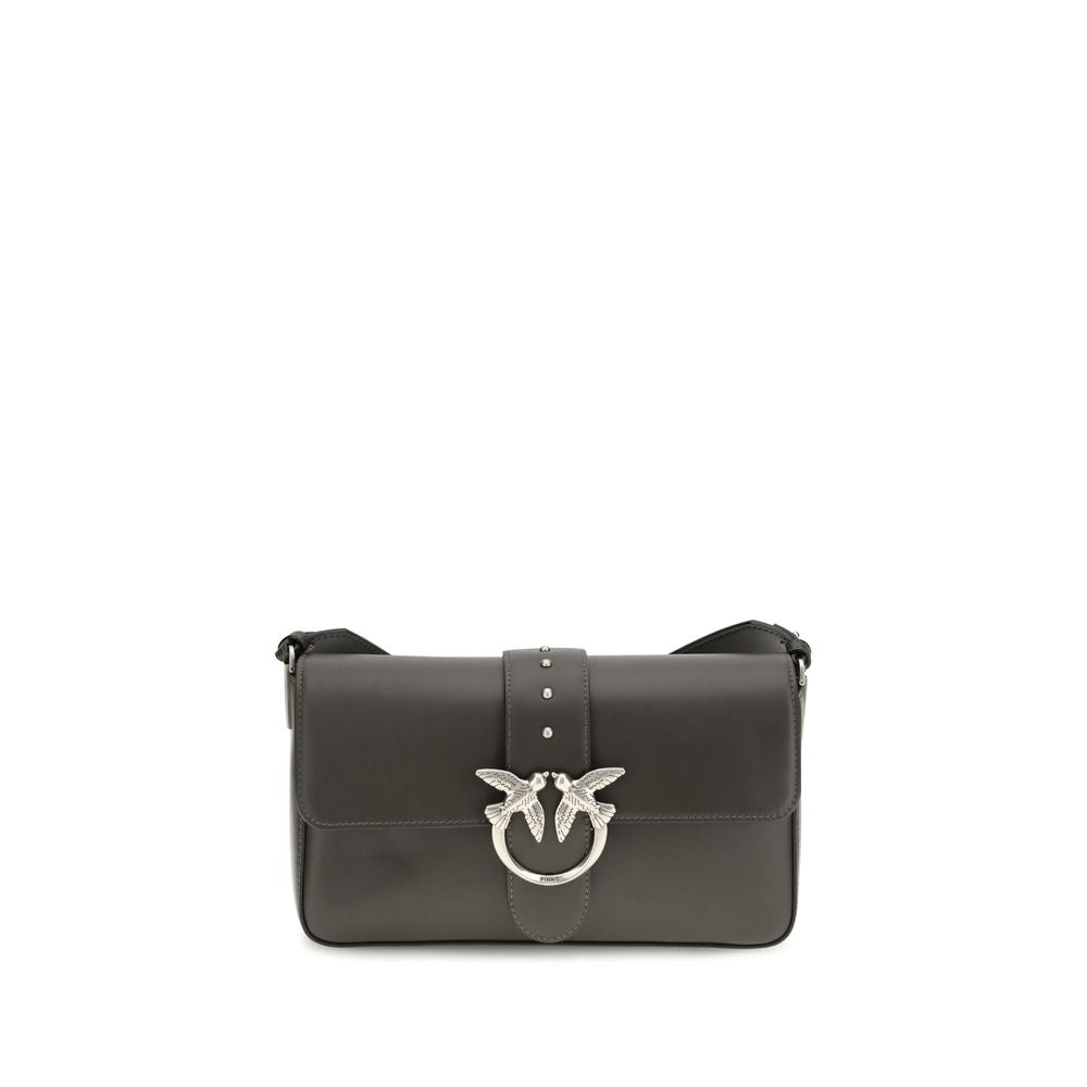 Bicolor Leather Shoulder Bag