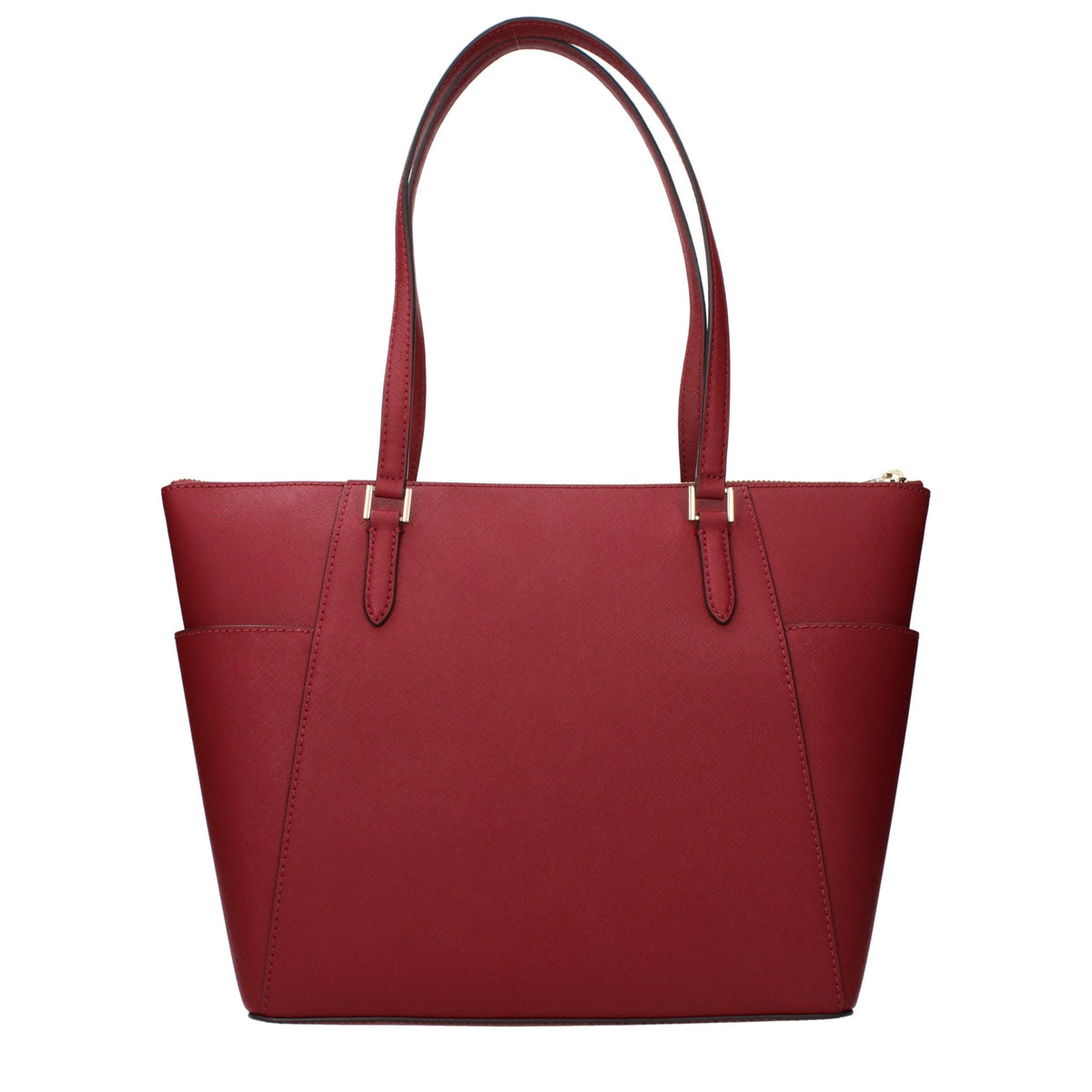 Saffiano Leather Tote Bag - Red