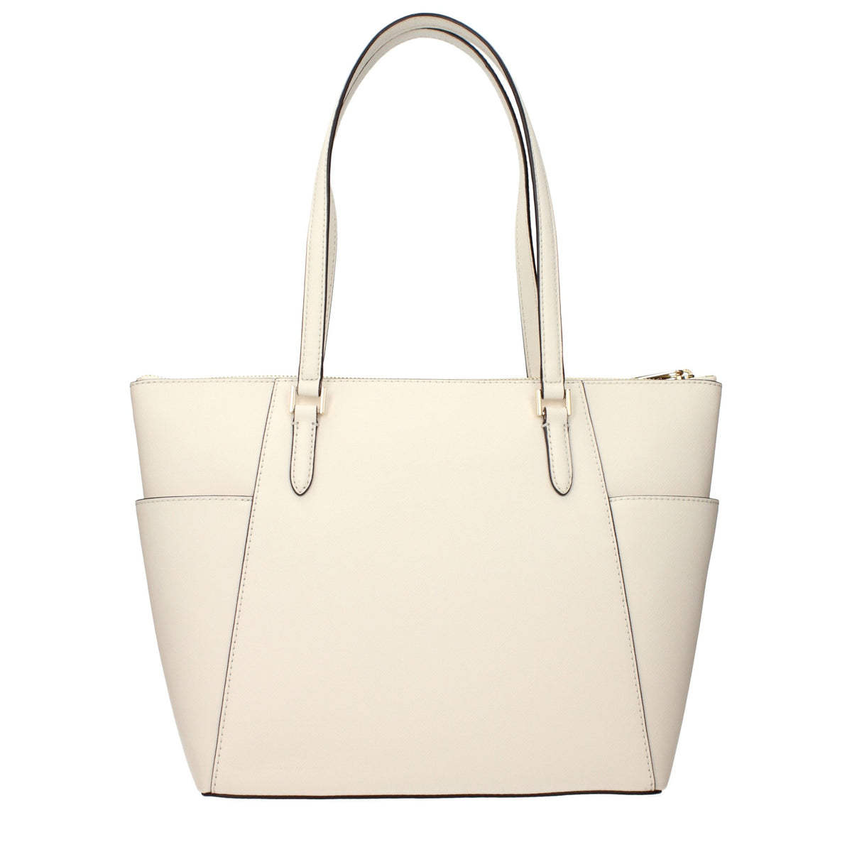 Saffiano Leather Tote Bag - Ivory