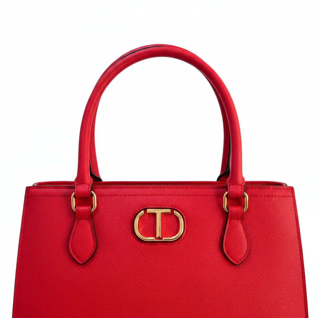 Borsa a mano rosso scarlatto