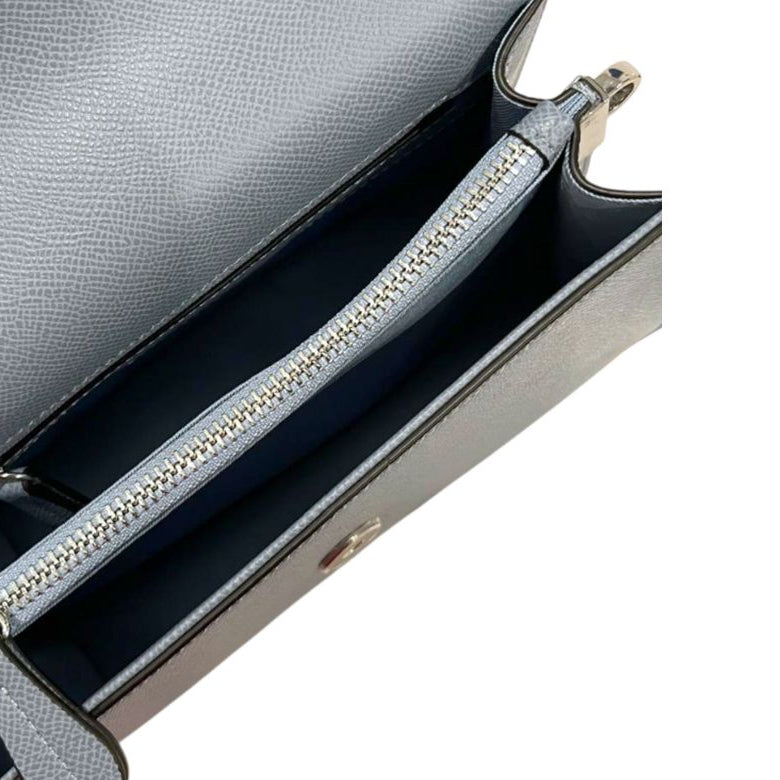 Borsa a tracolla color azzurro polvere
