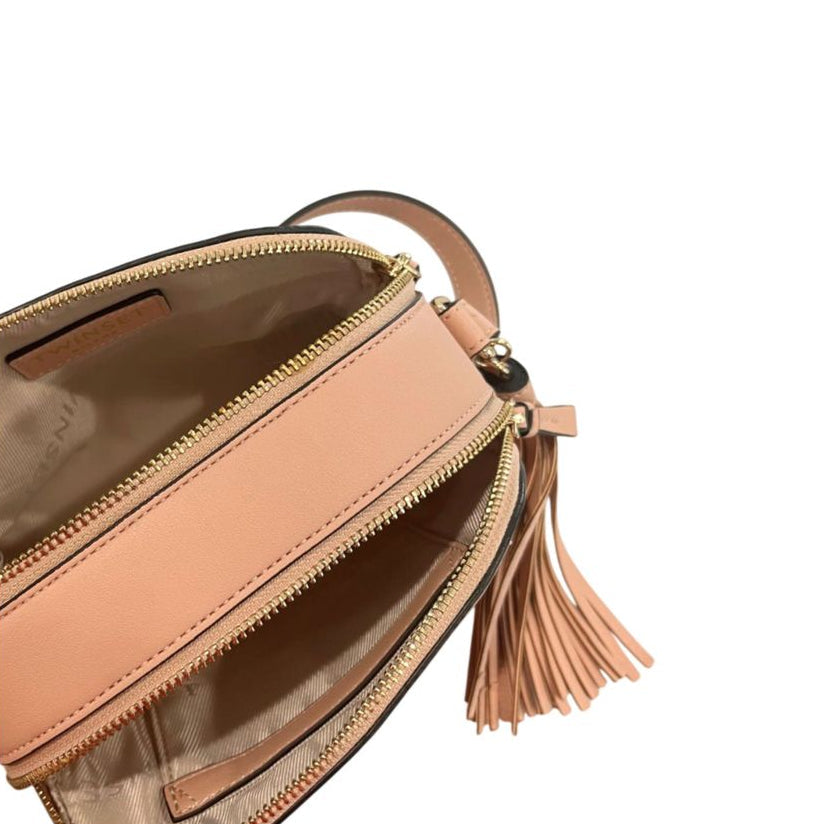 Borsa a tracolla rosa nude