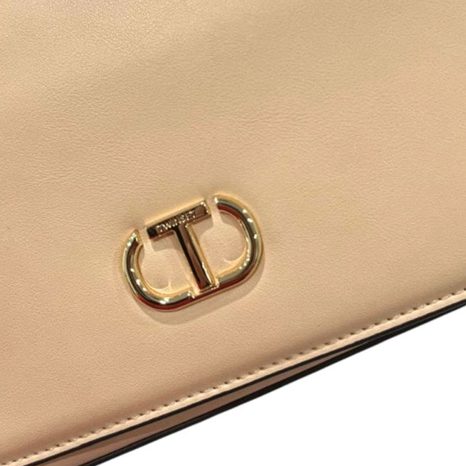 Sandy Beige Crossbody bag with gold details