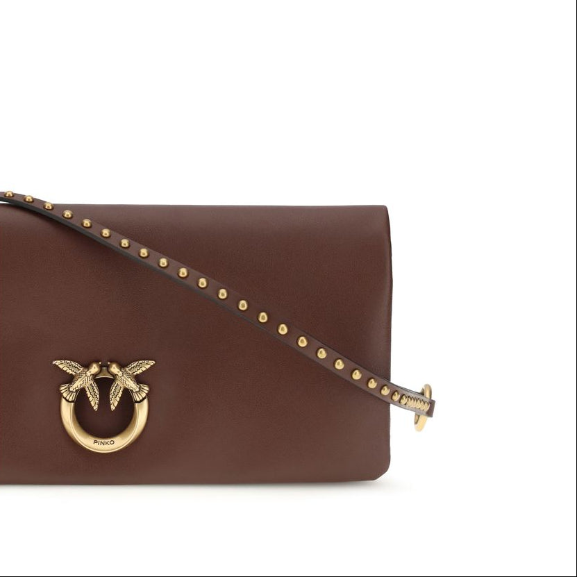 Pochette in pelle di vitello bordeaux