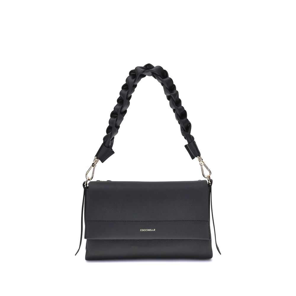 Black Calf Leather Bos Taurus Shoulder Bag