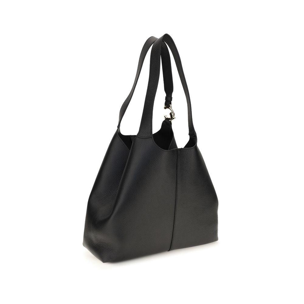 Black Calf Leather Bos Taurus Shoulder Bag