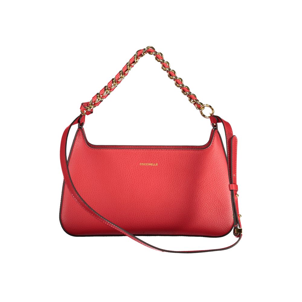 Leather Handbag - Red