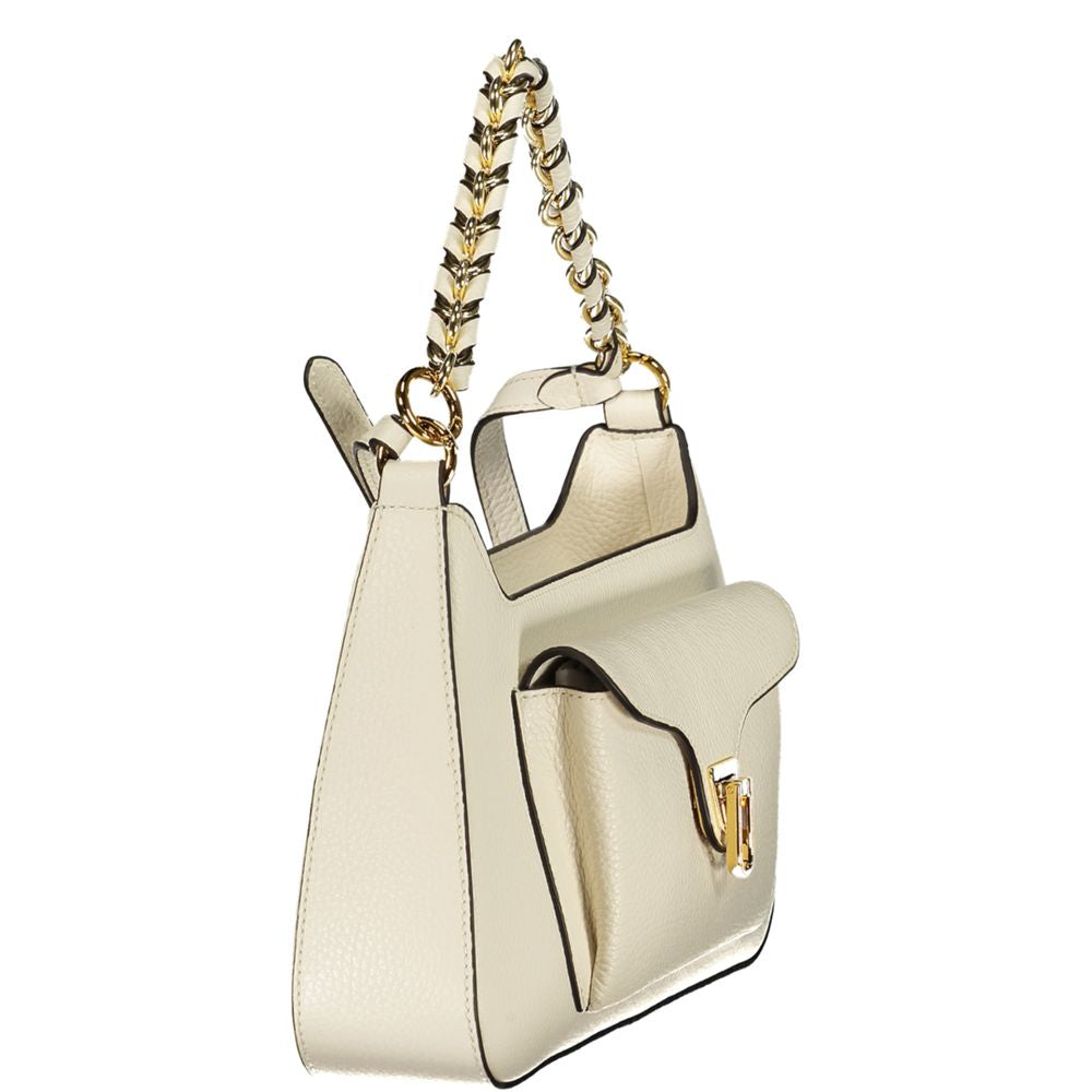 Leather Handbag - White