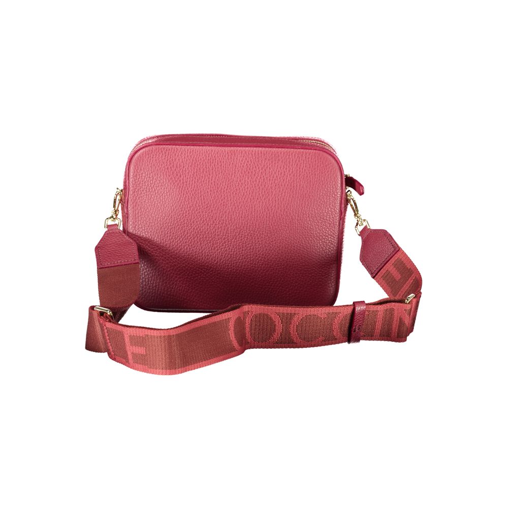 Leather Crossbody Bag - Burgundy