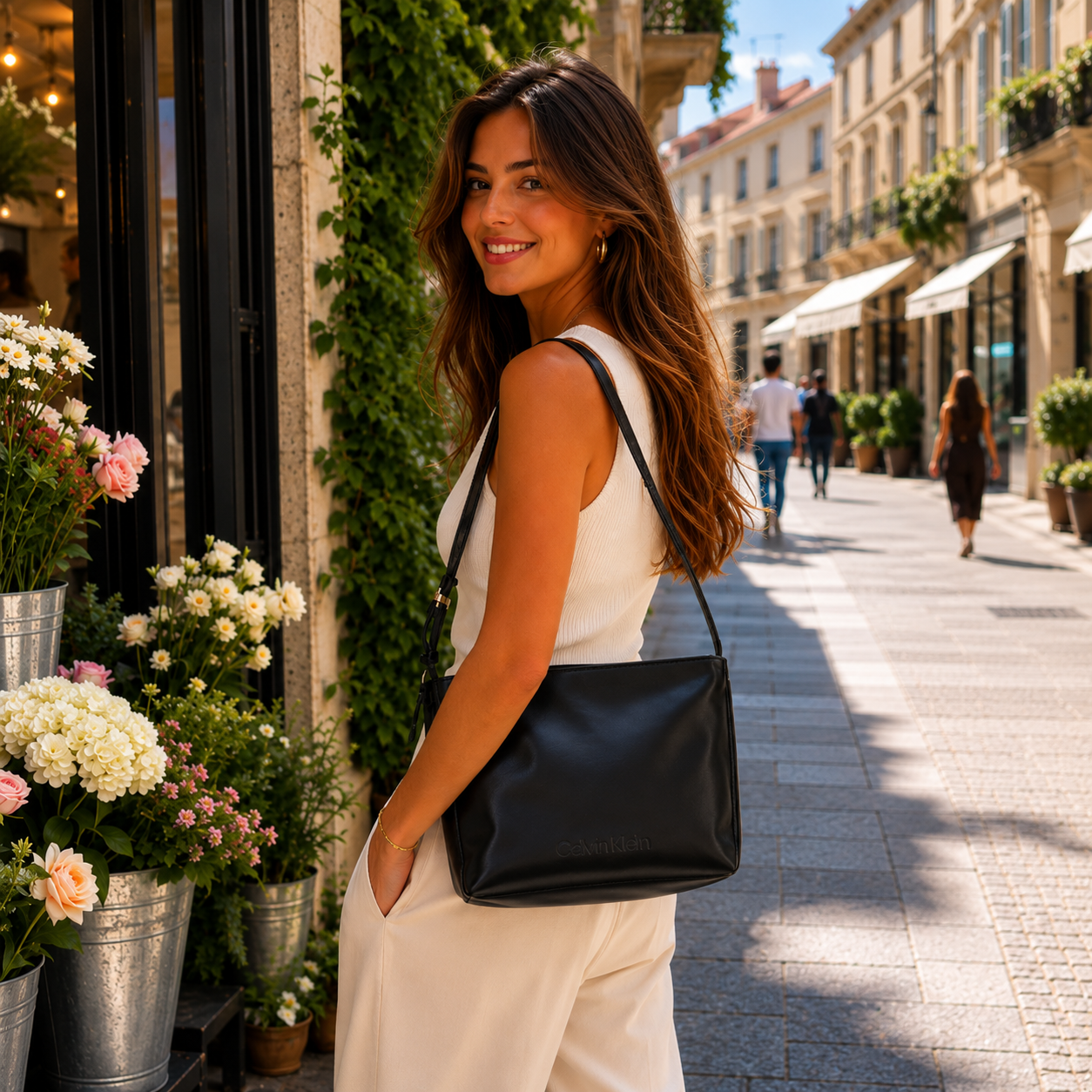 Borsa a Spalla Nera Contemporanea