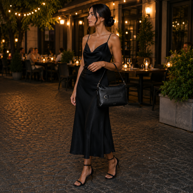 Black Leather Handbag
