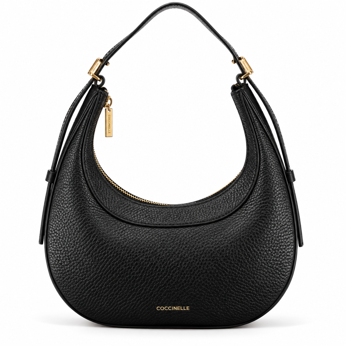 Leather Shoulder Bag - Black
