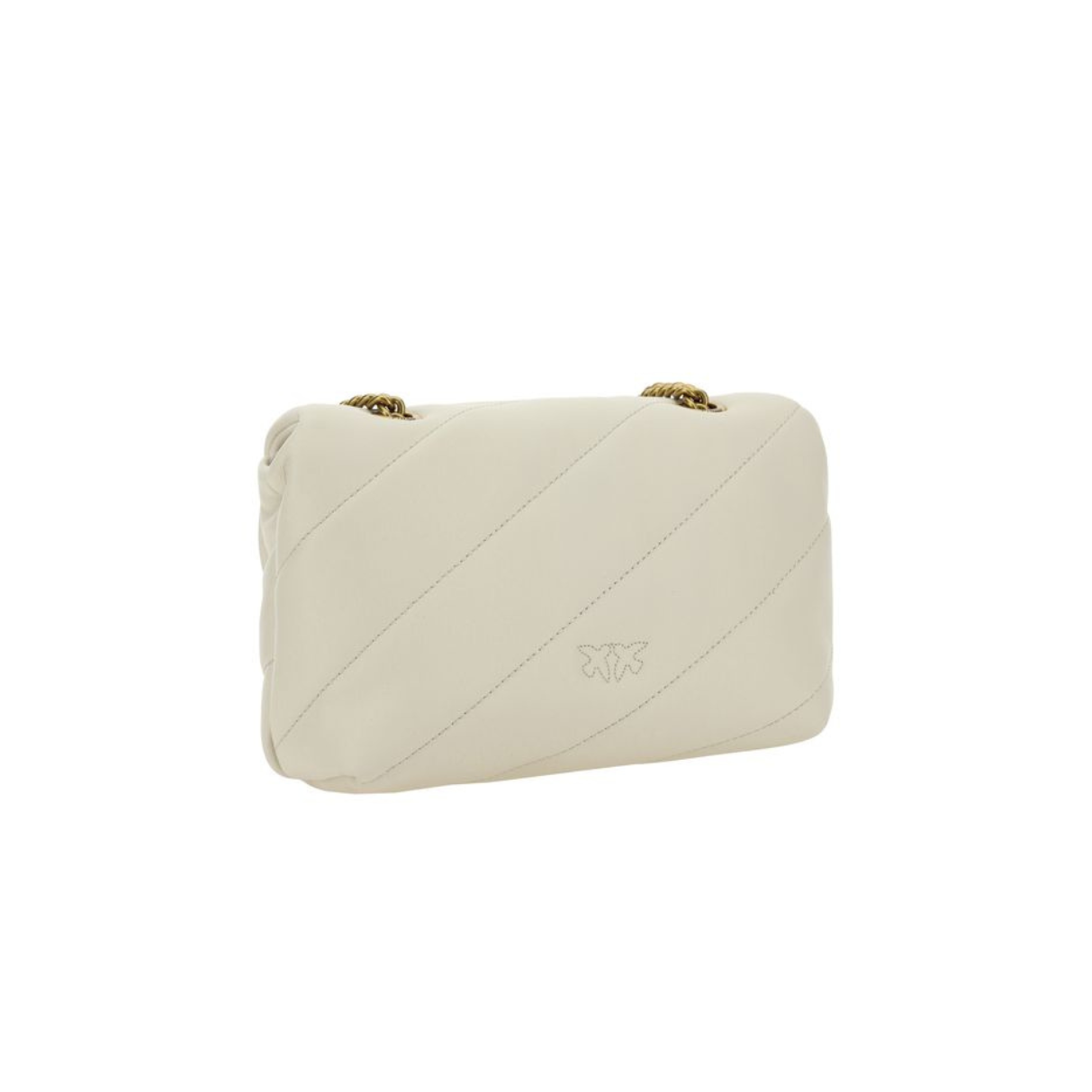 Borsa a spalla in Pelle di vitello color Avorio