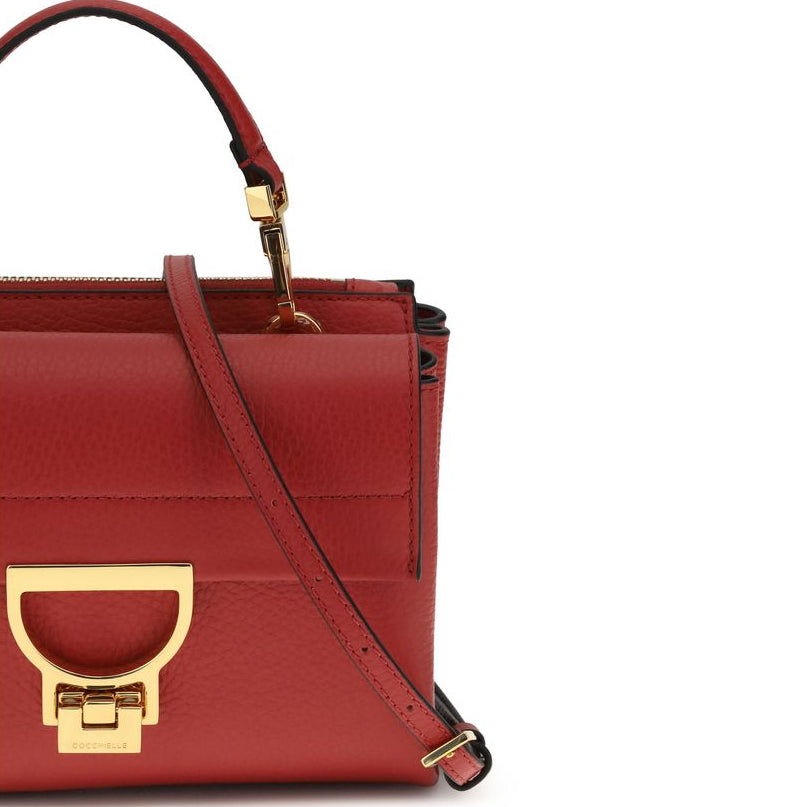 Garnet red Calf Leather Handbag