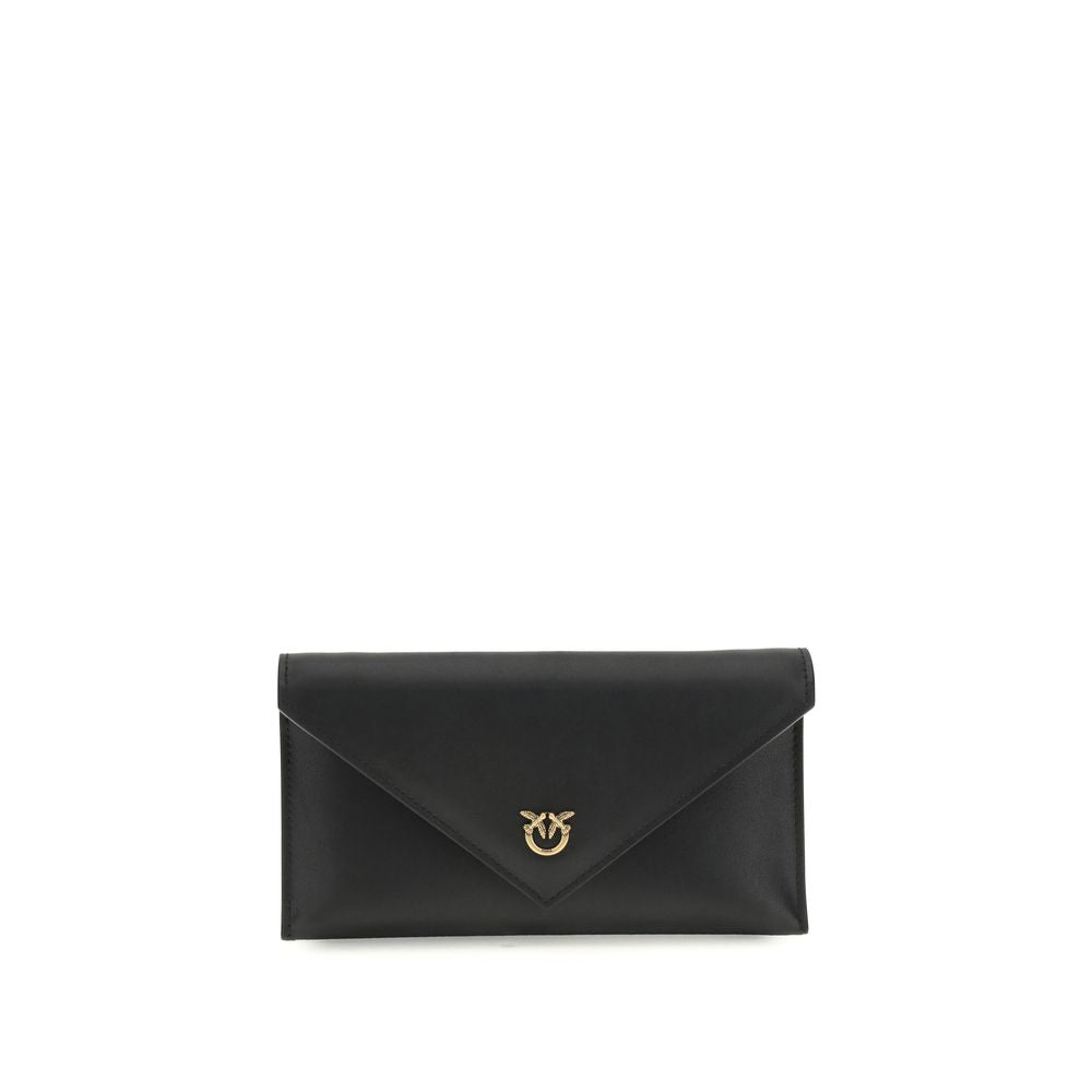 Black Calf Leather Clutch Bag