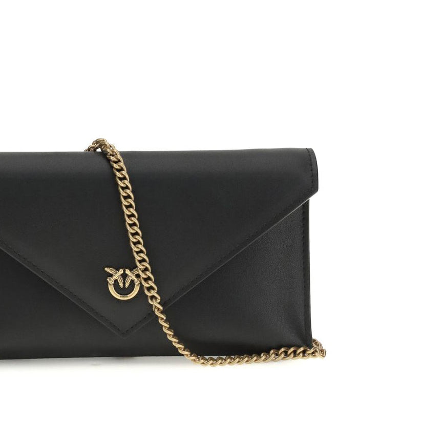 Black Calf Leather Clutch Bag