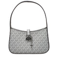 Monogrammed Canvas Handbag - Silver