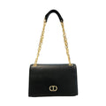 Glossy Shoulder Bag - Black