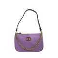 Handbag with gold chain - Lilac