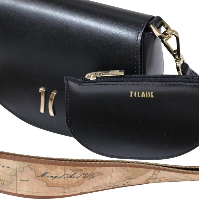 Black Leather Crossbody bags and Handbag