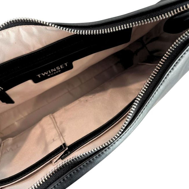Black Shoulder Bag with silver studs