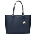Borsa tote in pelle - Blu