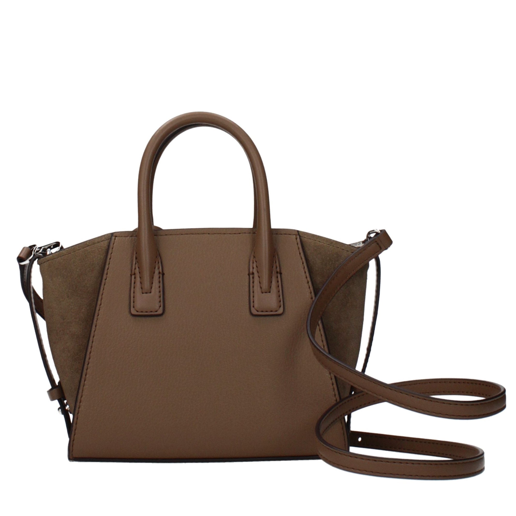 Borsa a spalla e a mano di Pelle marrone
