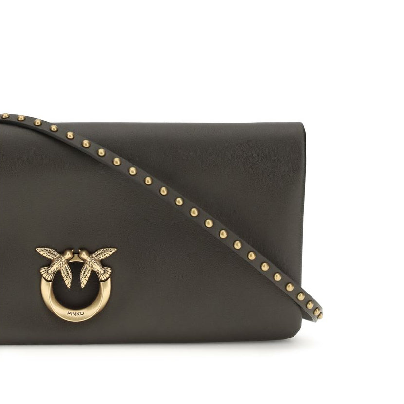 Pochette in Pelle di vitello Verde oliva