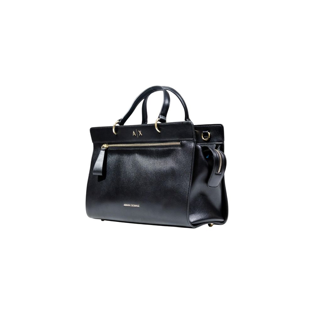 Black Polyester Handbag