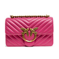 Quilted Leather Mini Shoulder Bag - Fuchsia