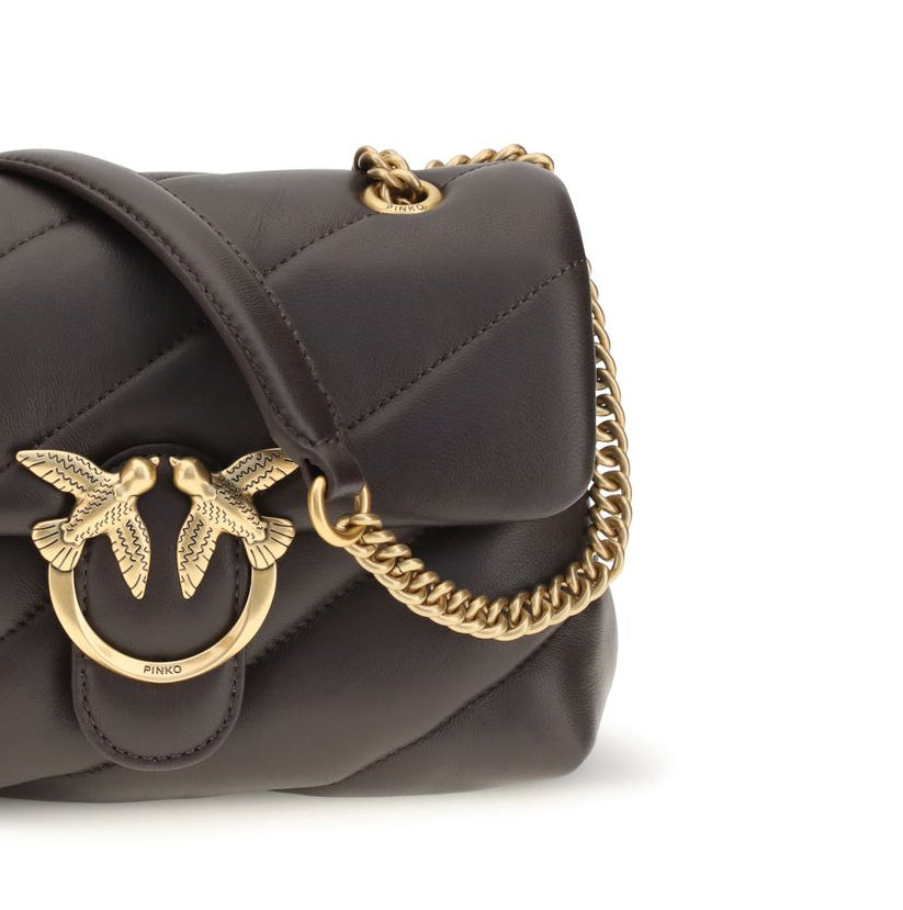 Brown Calf Leather Shoulder and Crossbody Bag