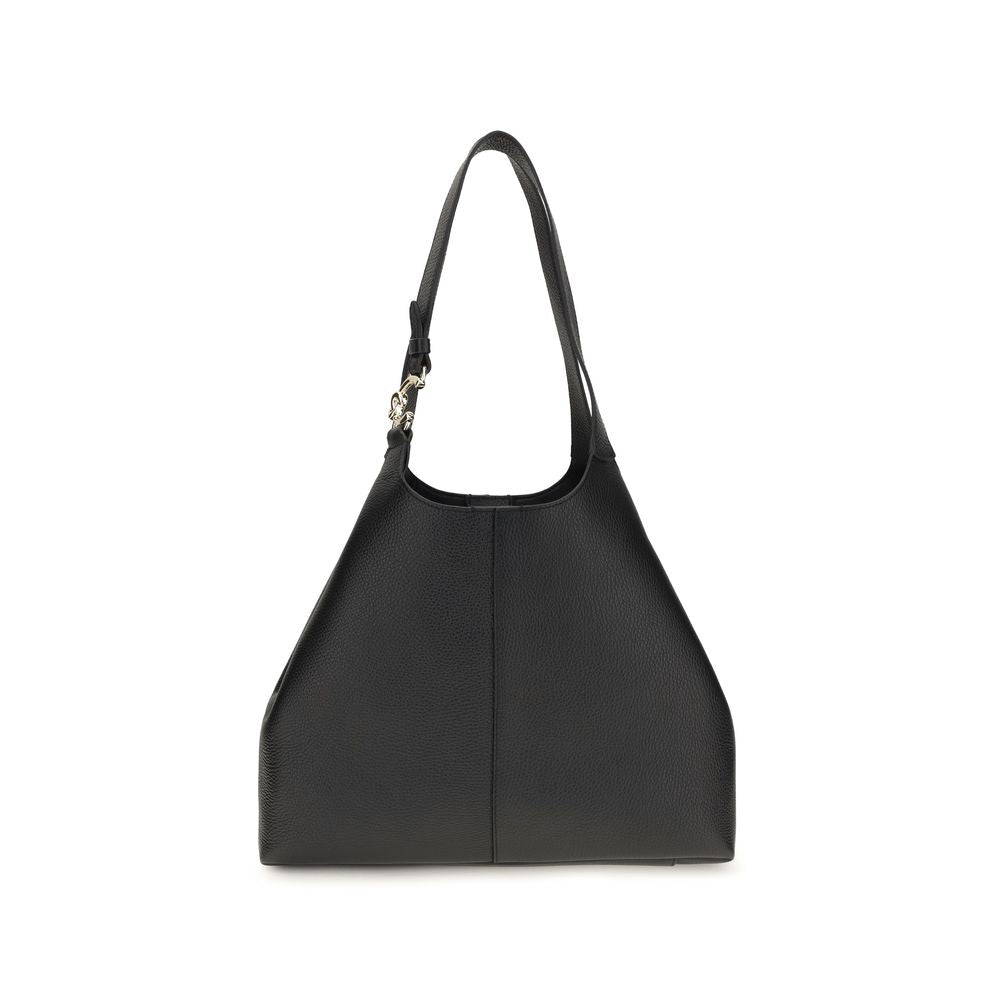 Black Calf Leather Bos Taurus Shoulder Bag