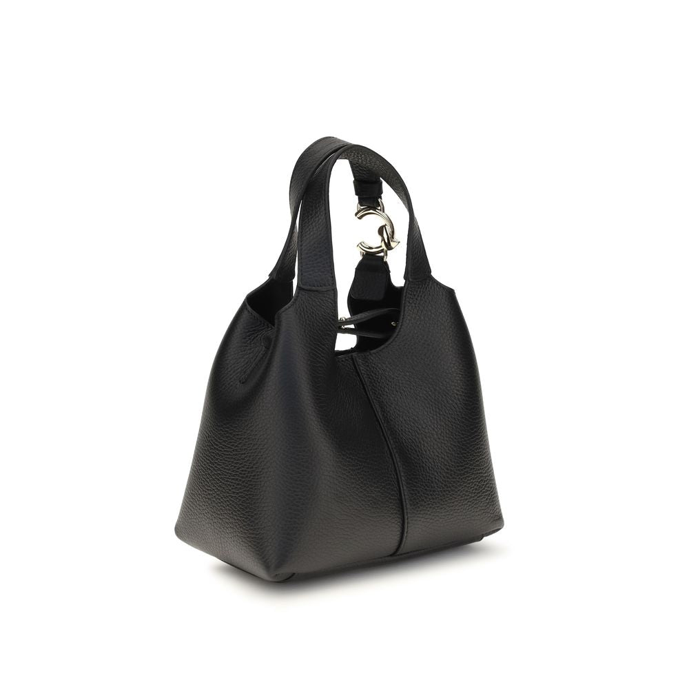 Black Calf Leather Bos Taurus Shoulder Bag