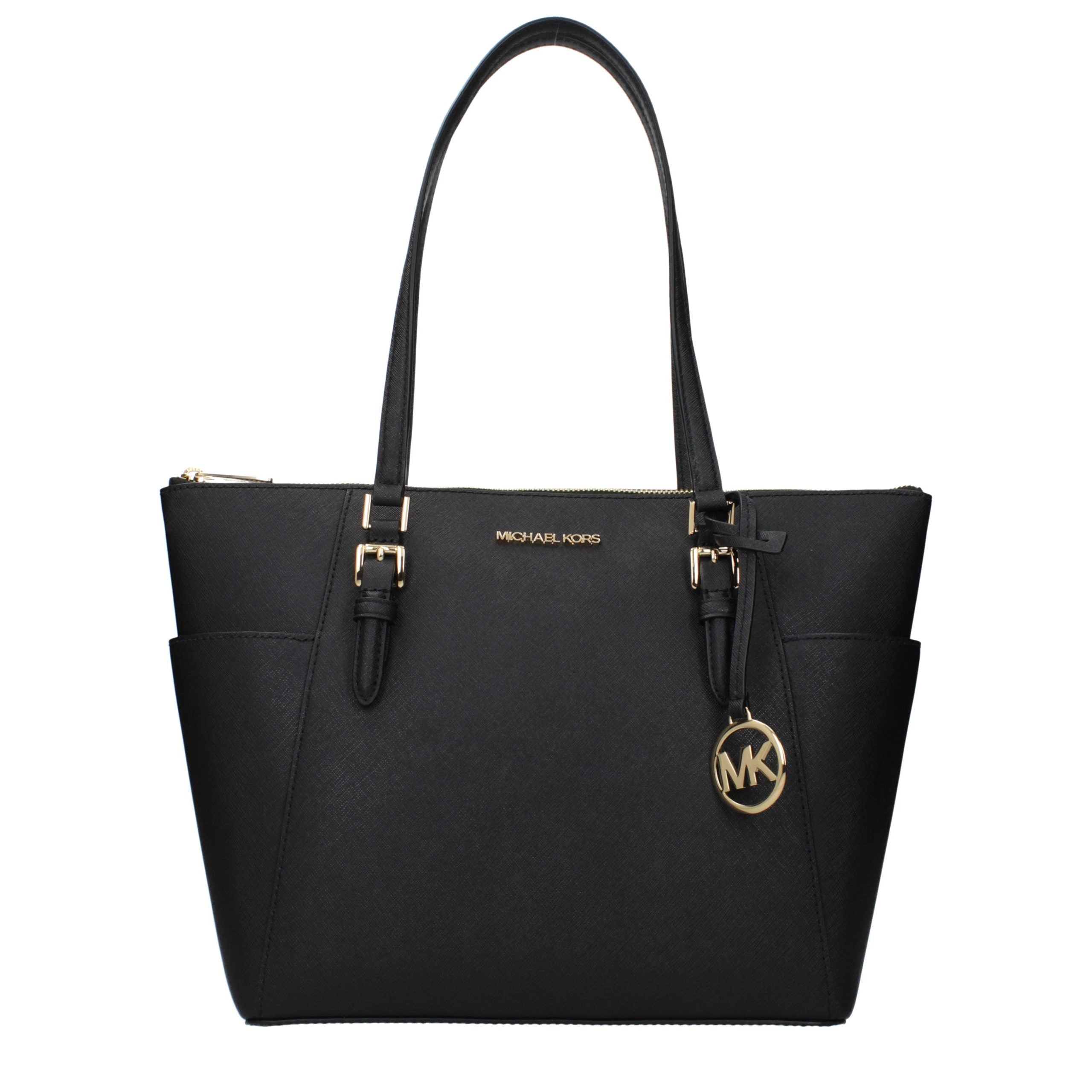 Borsa tote in pelle nera