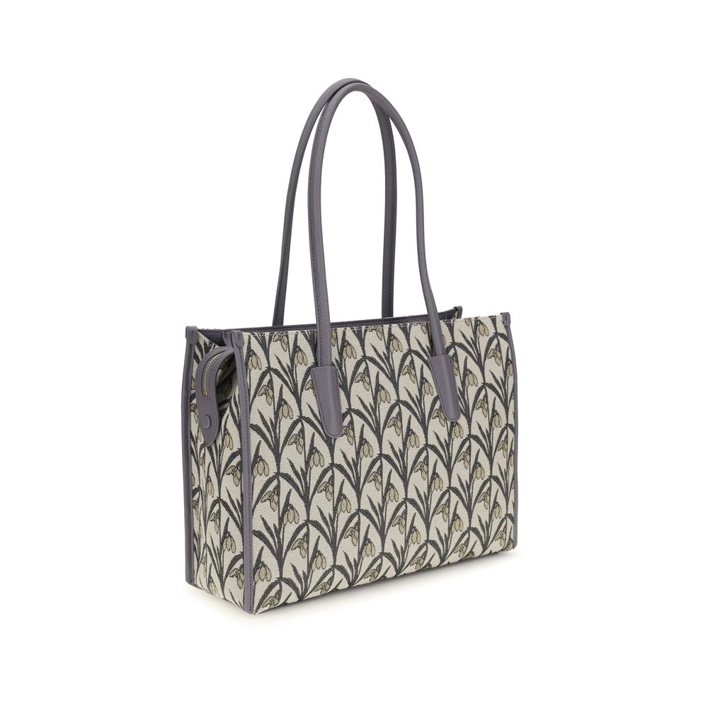 Grey Fabric Tote Bag