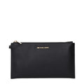 Pochette in pelle nera - Oro