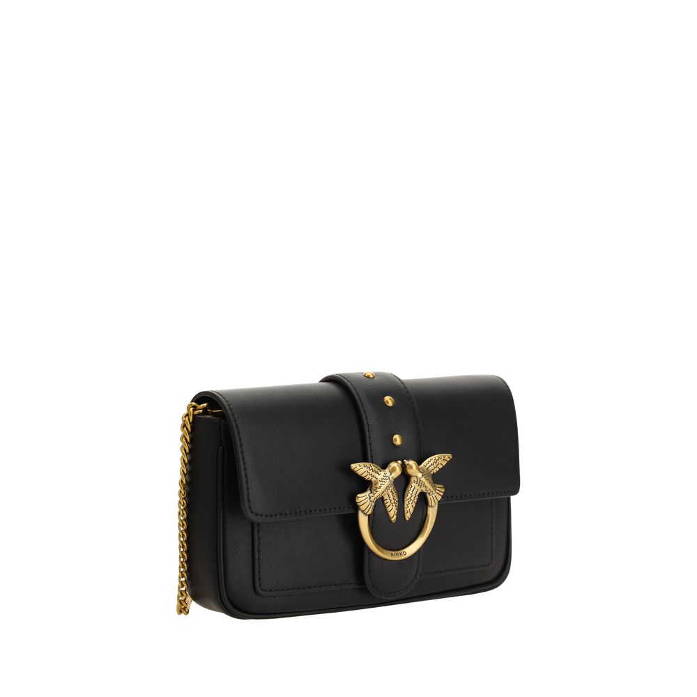 Black Calf Leather Bos Taurus Shoulder Bag