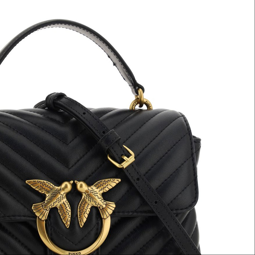 Borsa in Pelle di Vitello Nera Liscia