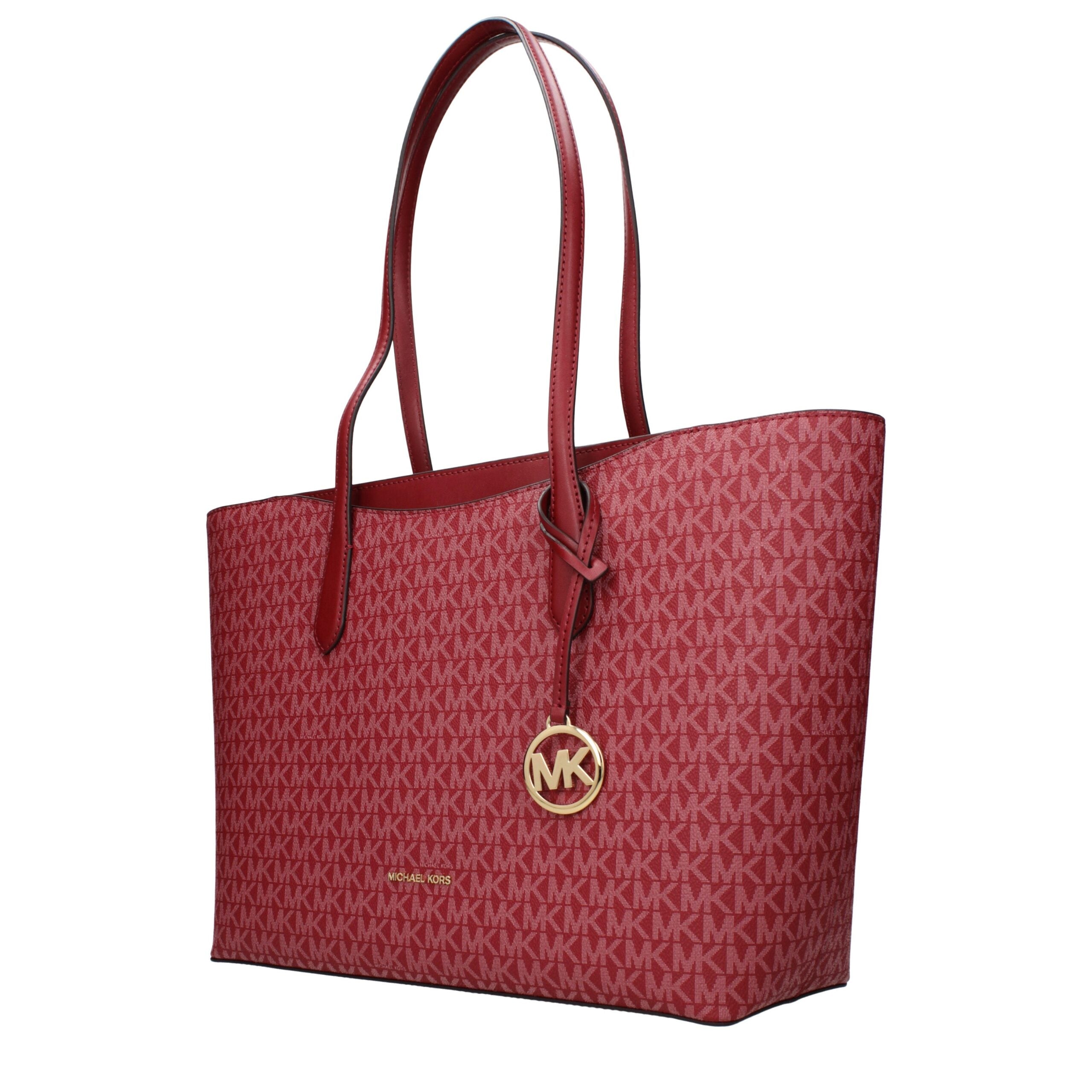 Red Fabric Shoulder Bag