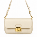 Leather Mini Shoulder Bag - Ivory