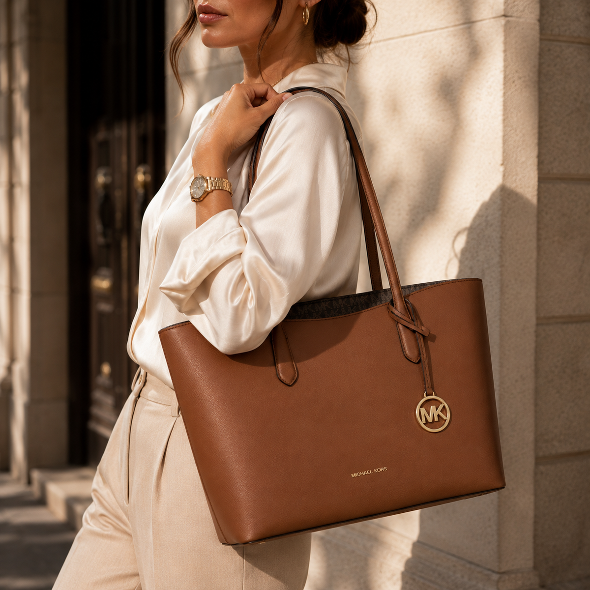 Large Tote Bag - Luggage