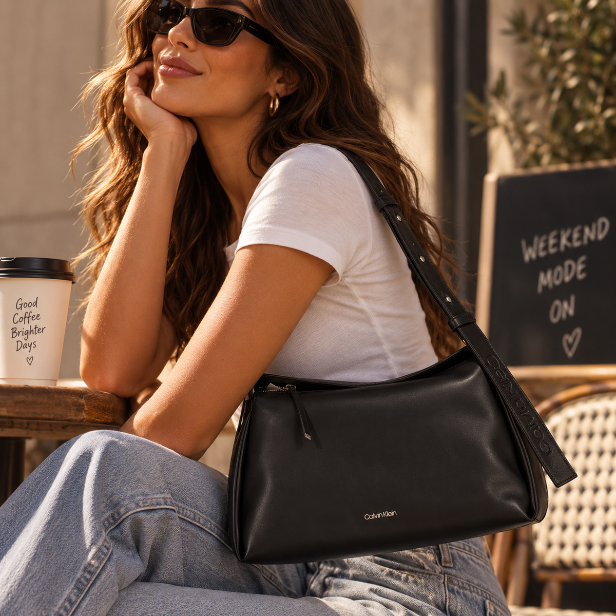 Structured Shoulder bag - Black