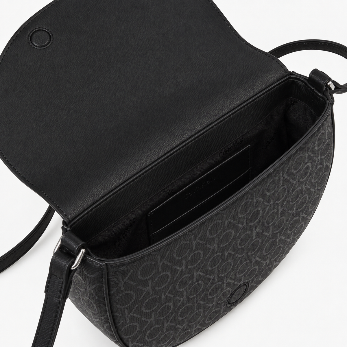 Rounded Crossbody bag - Black