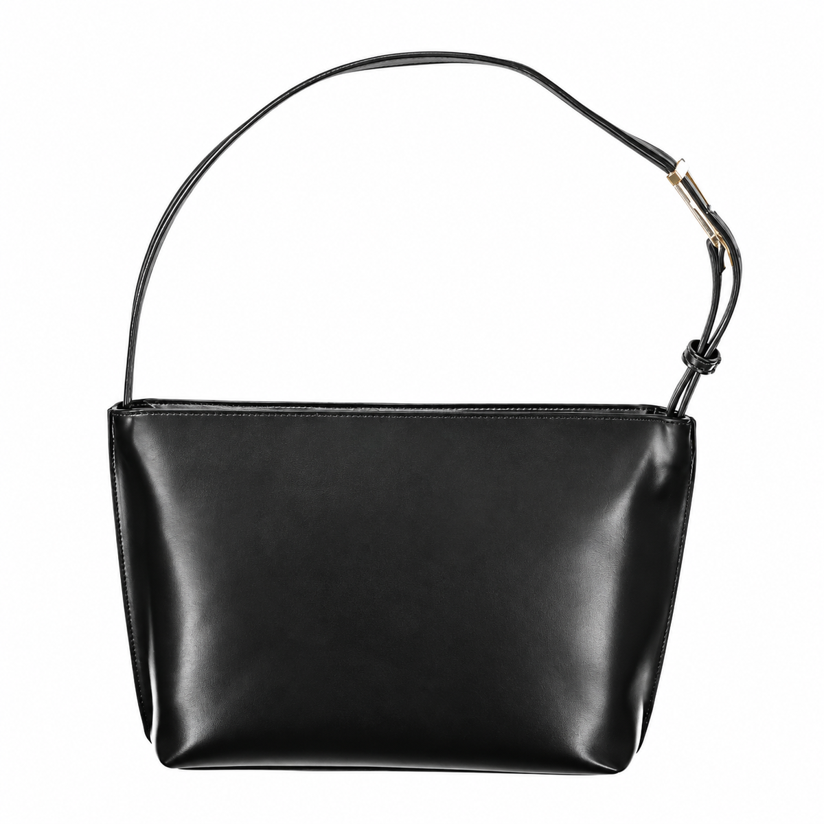 Trapezoidal Shoulder Bag - Black