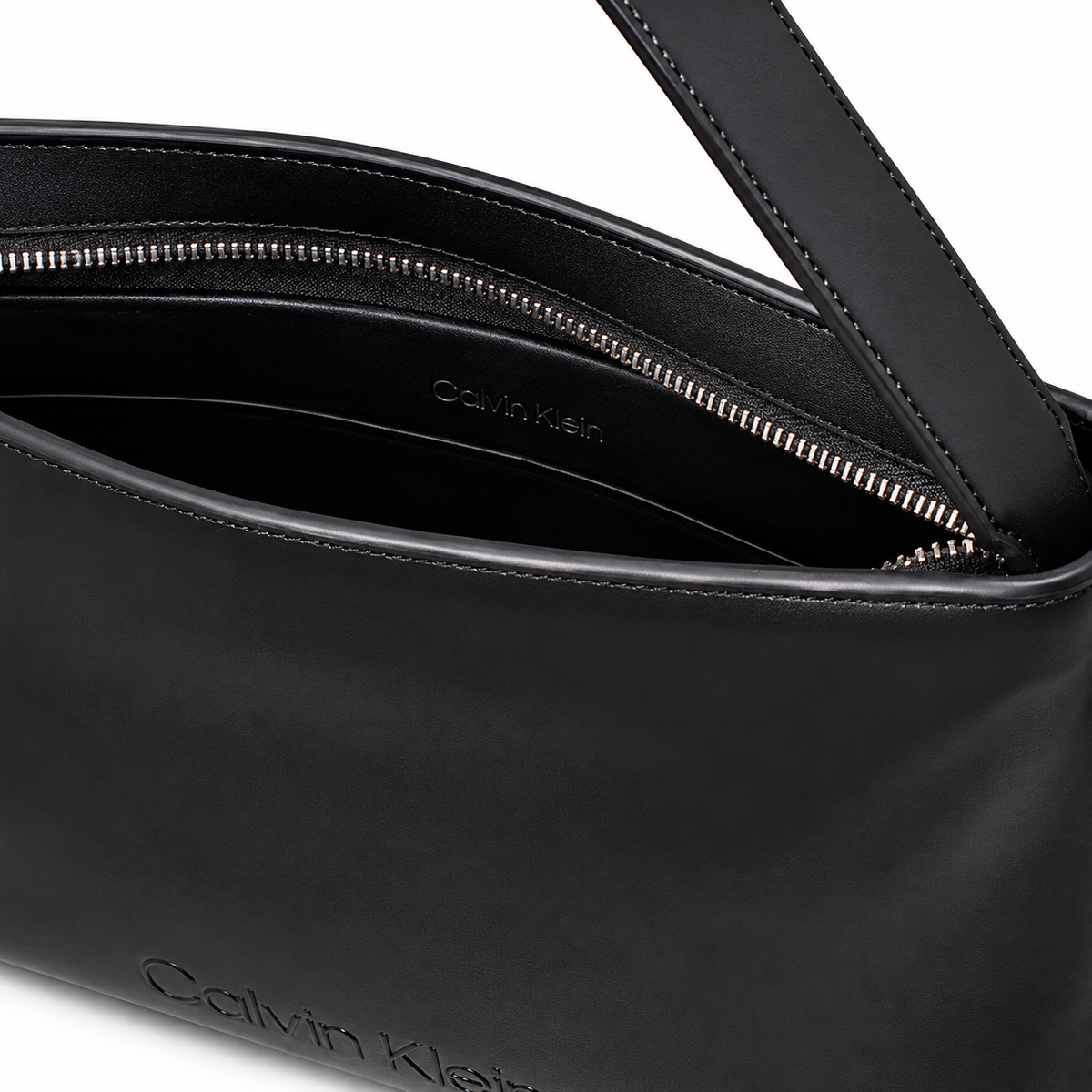 Trapezoidal Shoulder Bag - Black